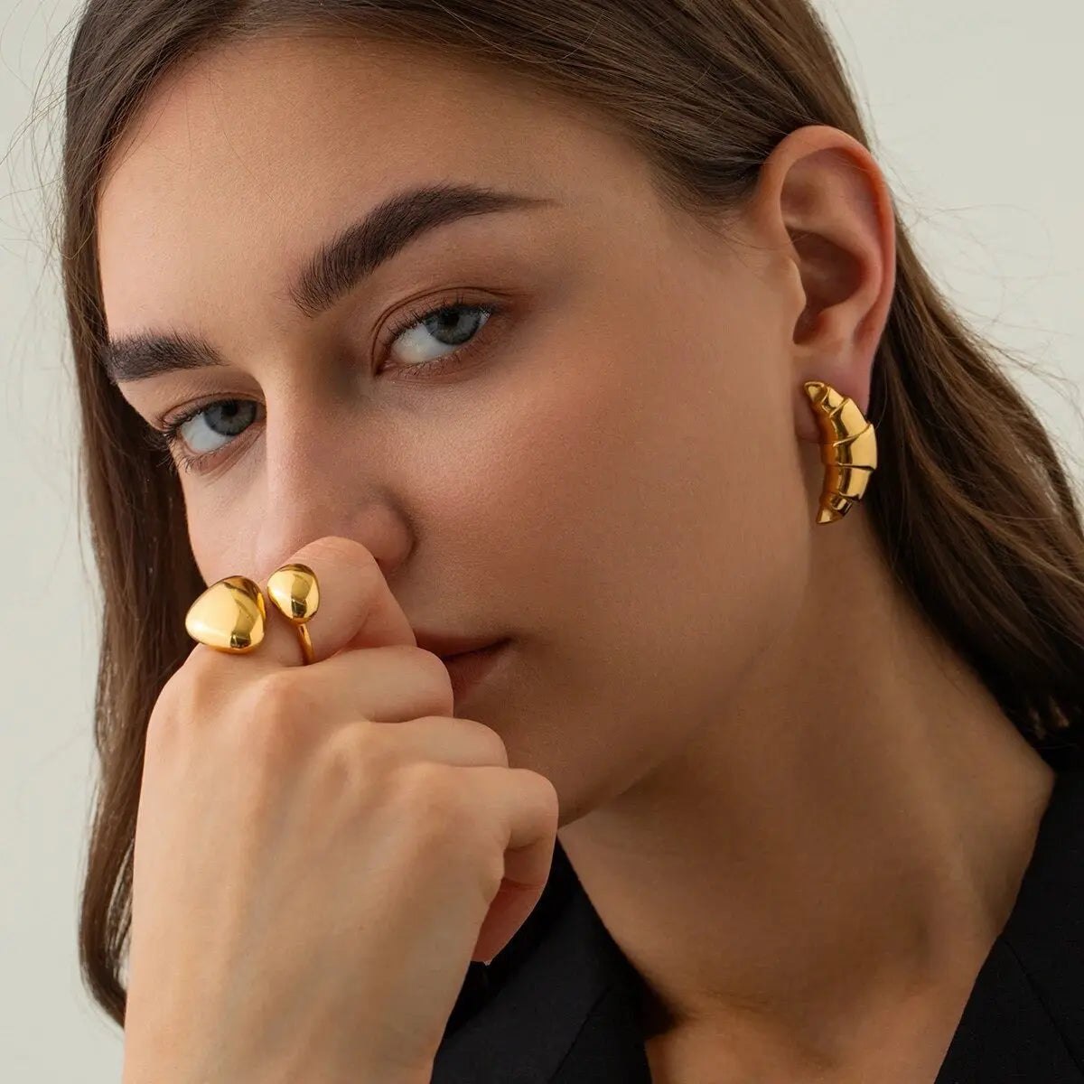 BEHI CORNETTO EARRINGS - GioielliperfettiAmz