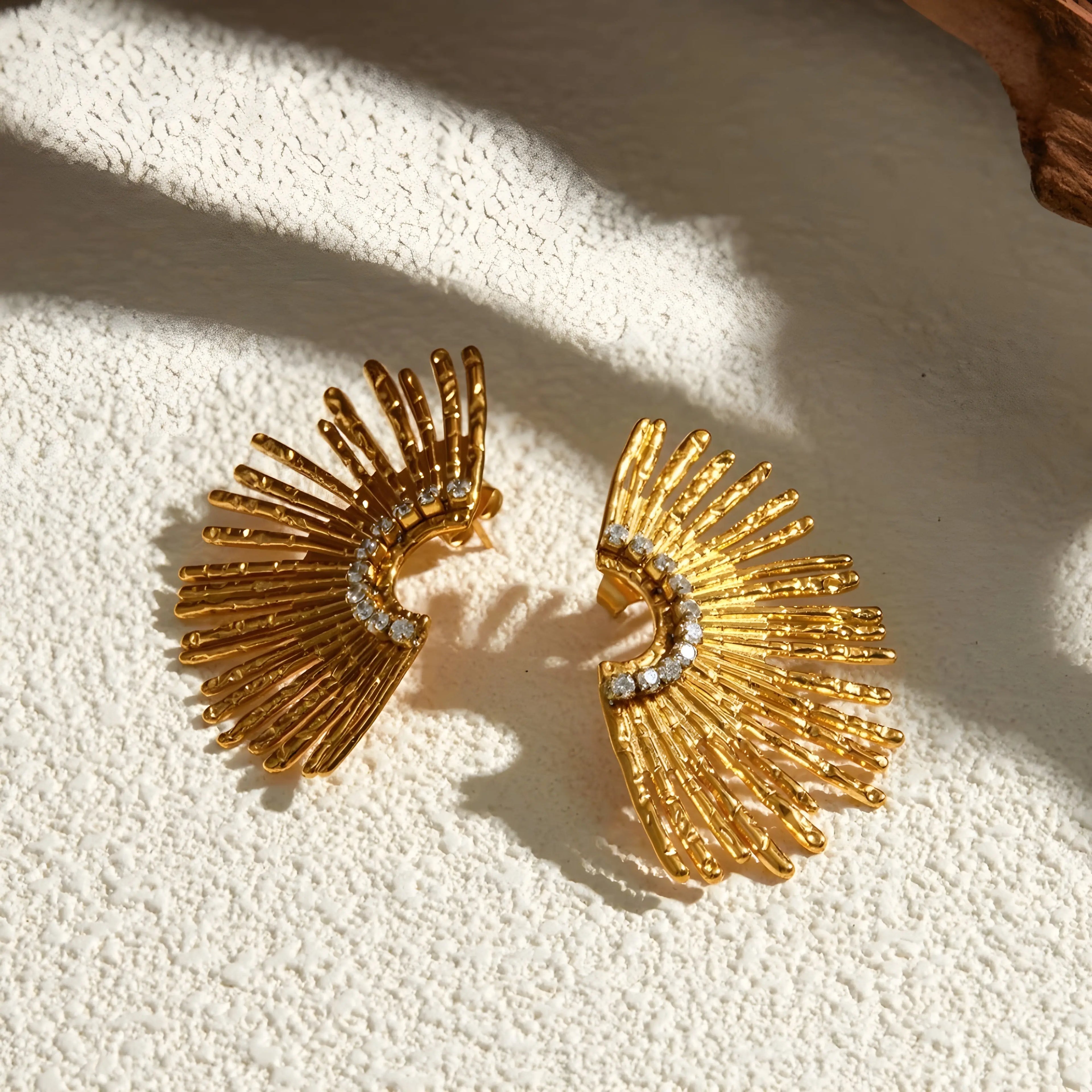 BEHI INDIGAMOND EARRINGS - GioielliperfettiAmz