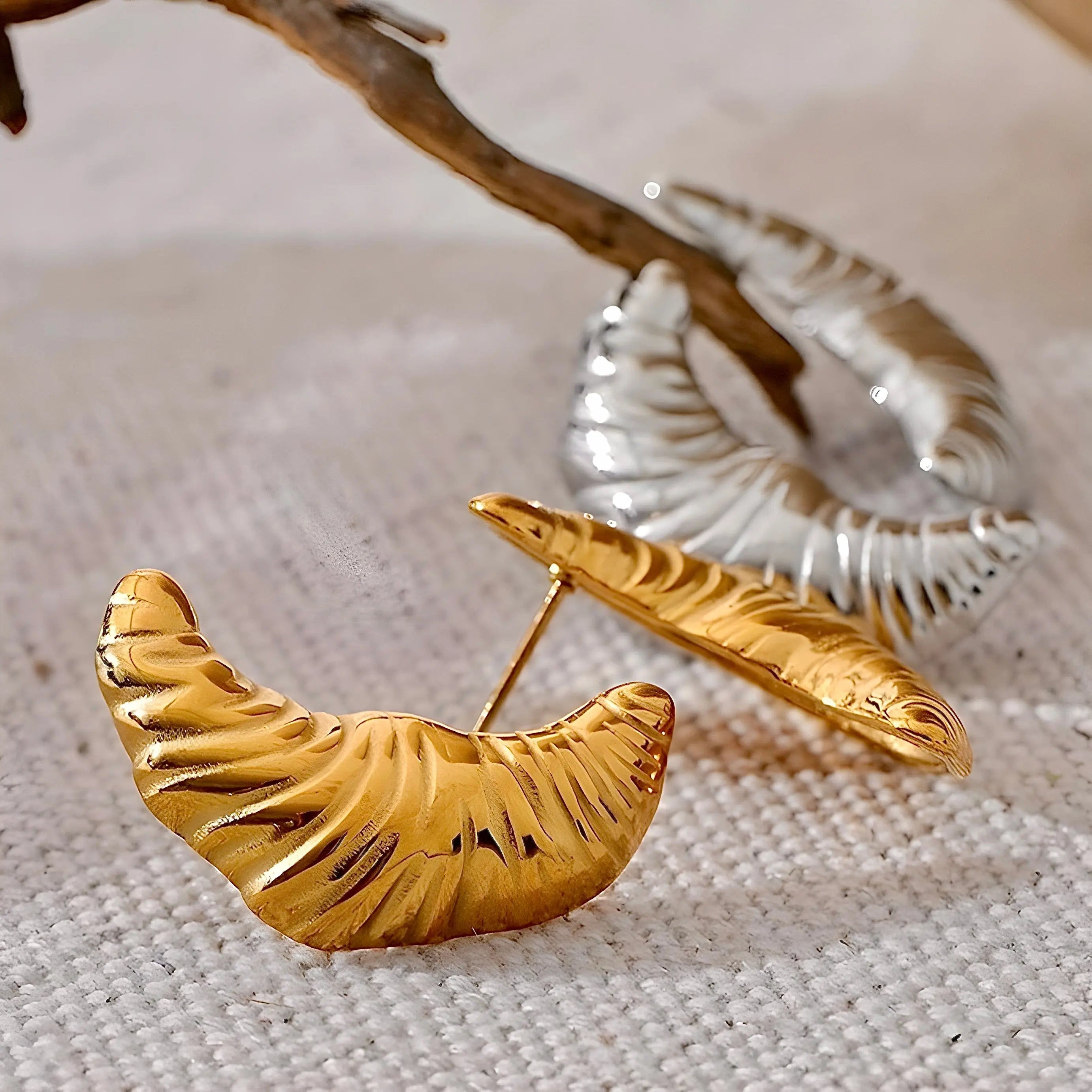 BEHI CROISSANT EARRINGS - GioielliperfettiAmz