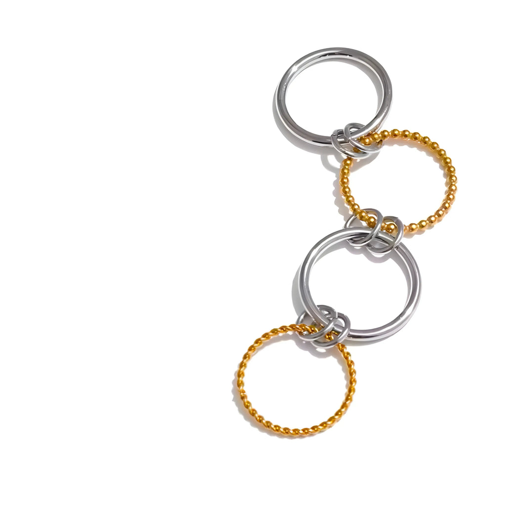 BEHI WAVE RING - GioielliperfettiAmz