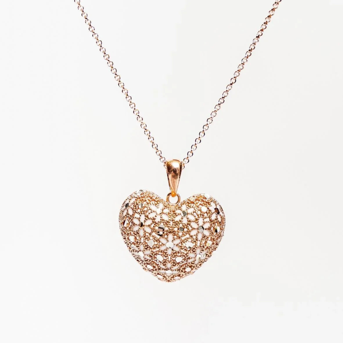 COLLANA CUORE IN ARGENTO "CUORE GROSSO" MINA MINA