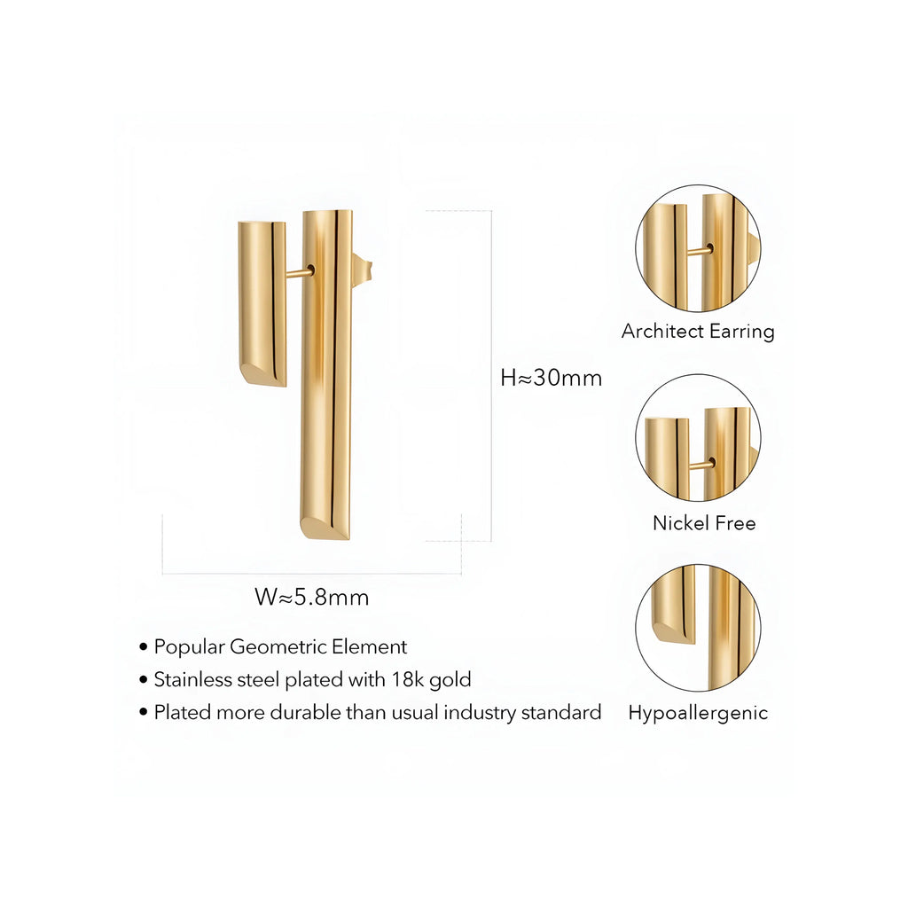 BEHI IVANA EARRINGS - GioielliperfettiAmz