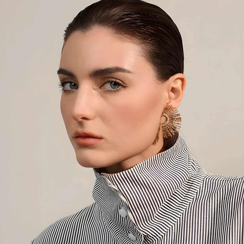 BEHI INDIGAMOND EARRINGS - GioielliperfettiAmz