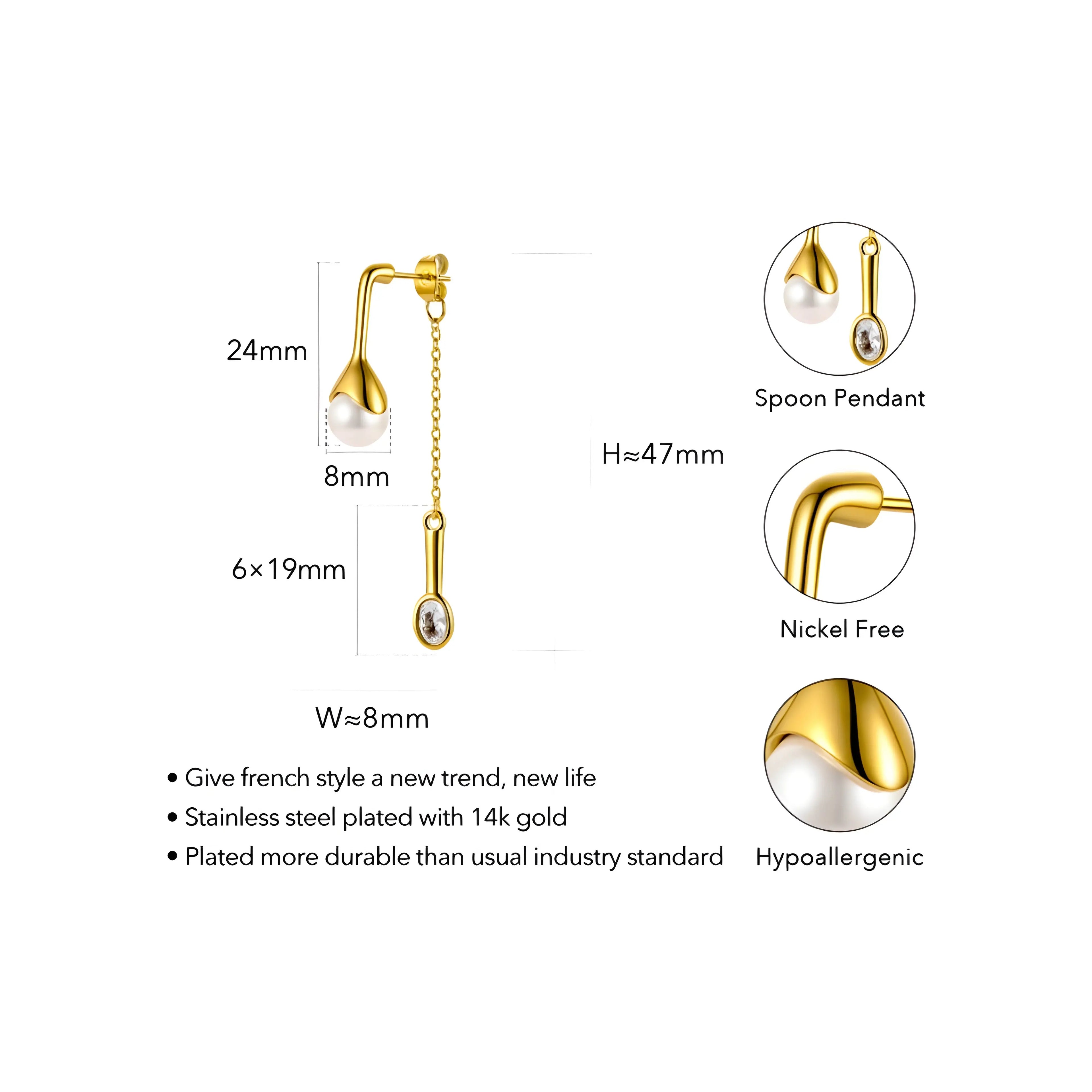 BEHI PATRICIA EARRINGS - GioielliperfettiAmz