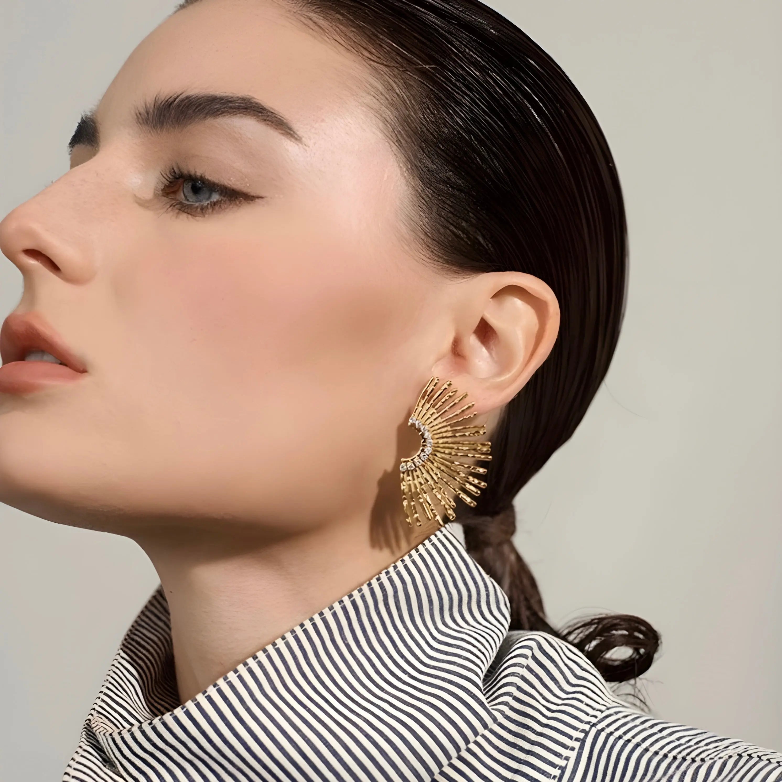 BEHI INDIGAMOND EARRINGS - GioielliperfettiAmz