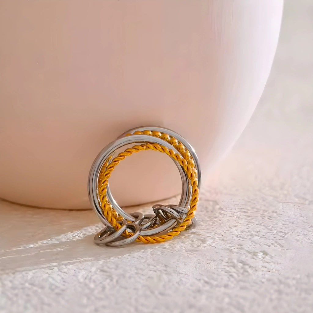 BEHI WAVE RING - GioielliperfettiAmz