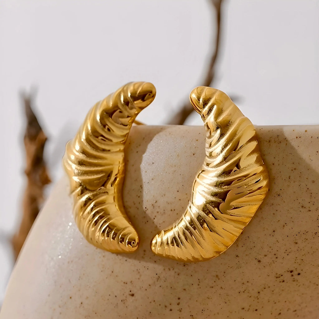 BEHI CROISSANT EARRINGS - GioielliperfettiAmz