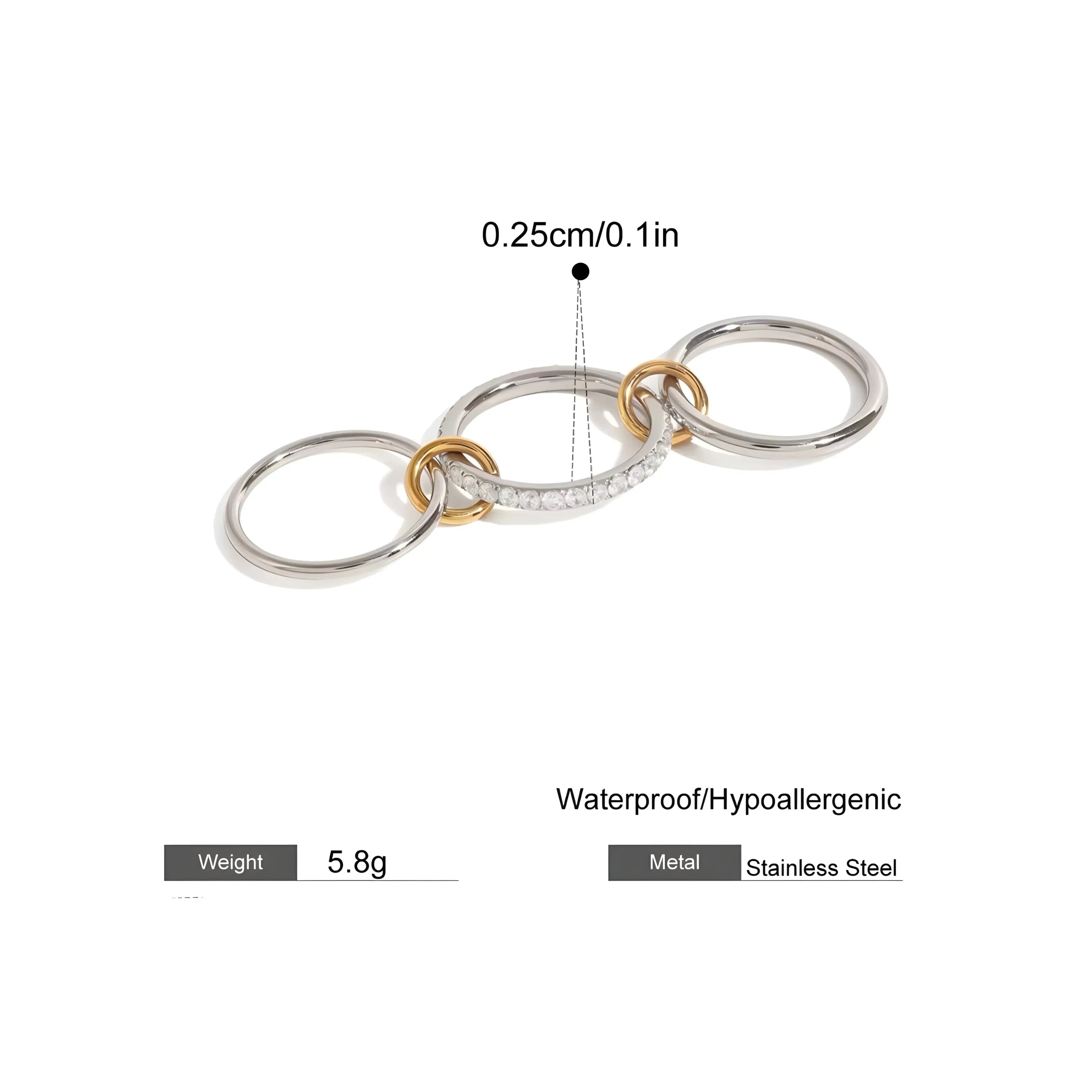 BEHI CARLITA RING - GioielliperfettiAmz