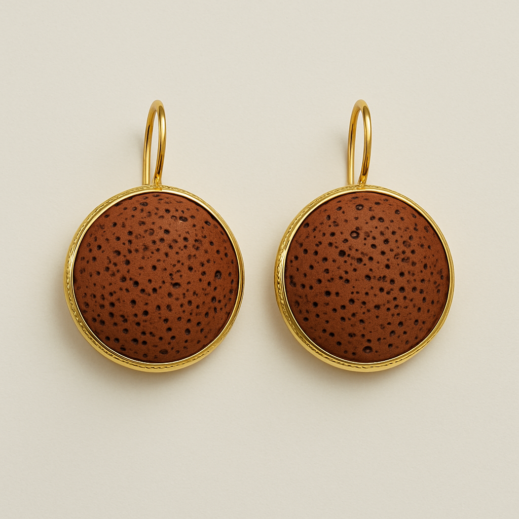 Lava Drop Earrings – Gold Plated PARNIN