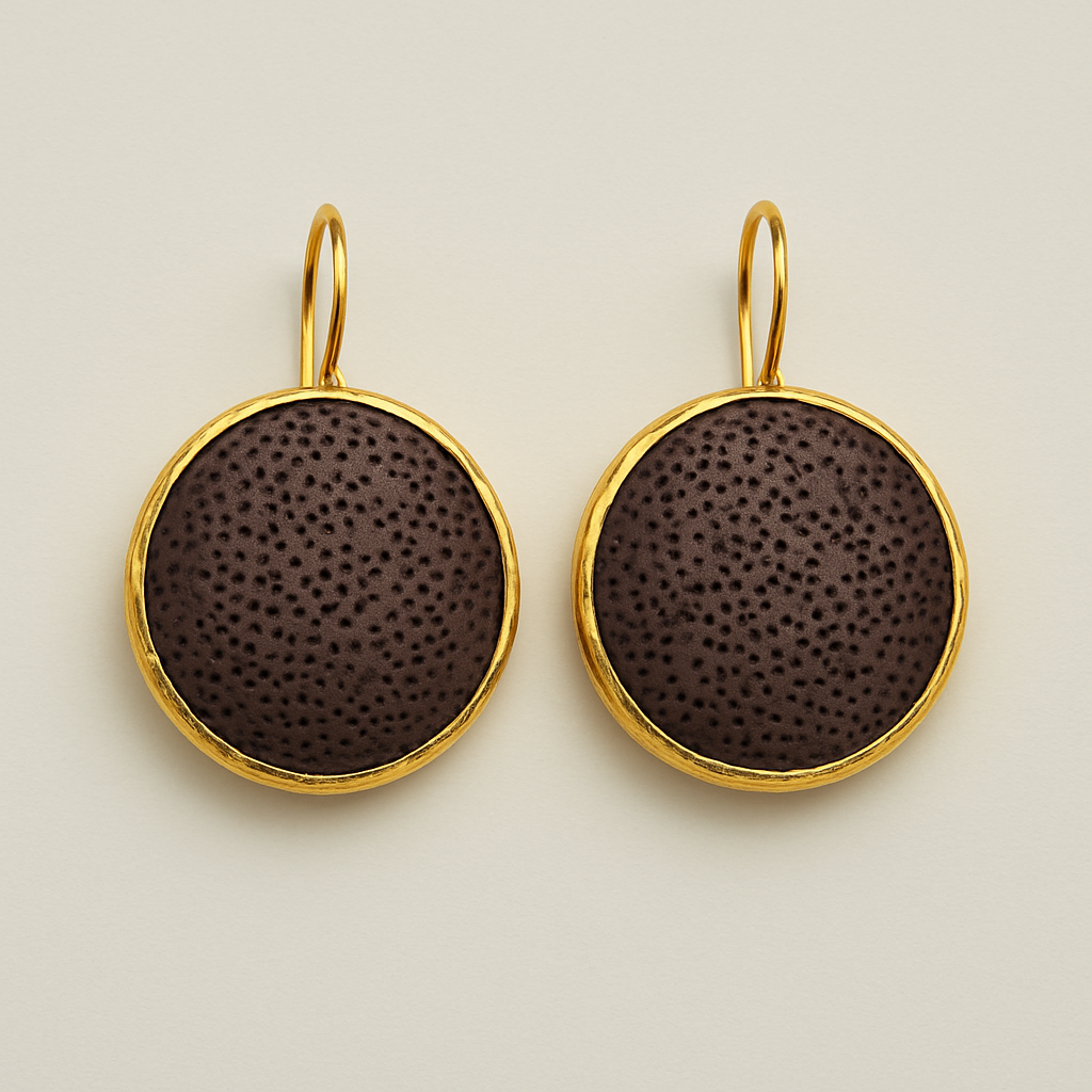 Lava Drop Earrings – Gold Plated PARNIN
