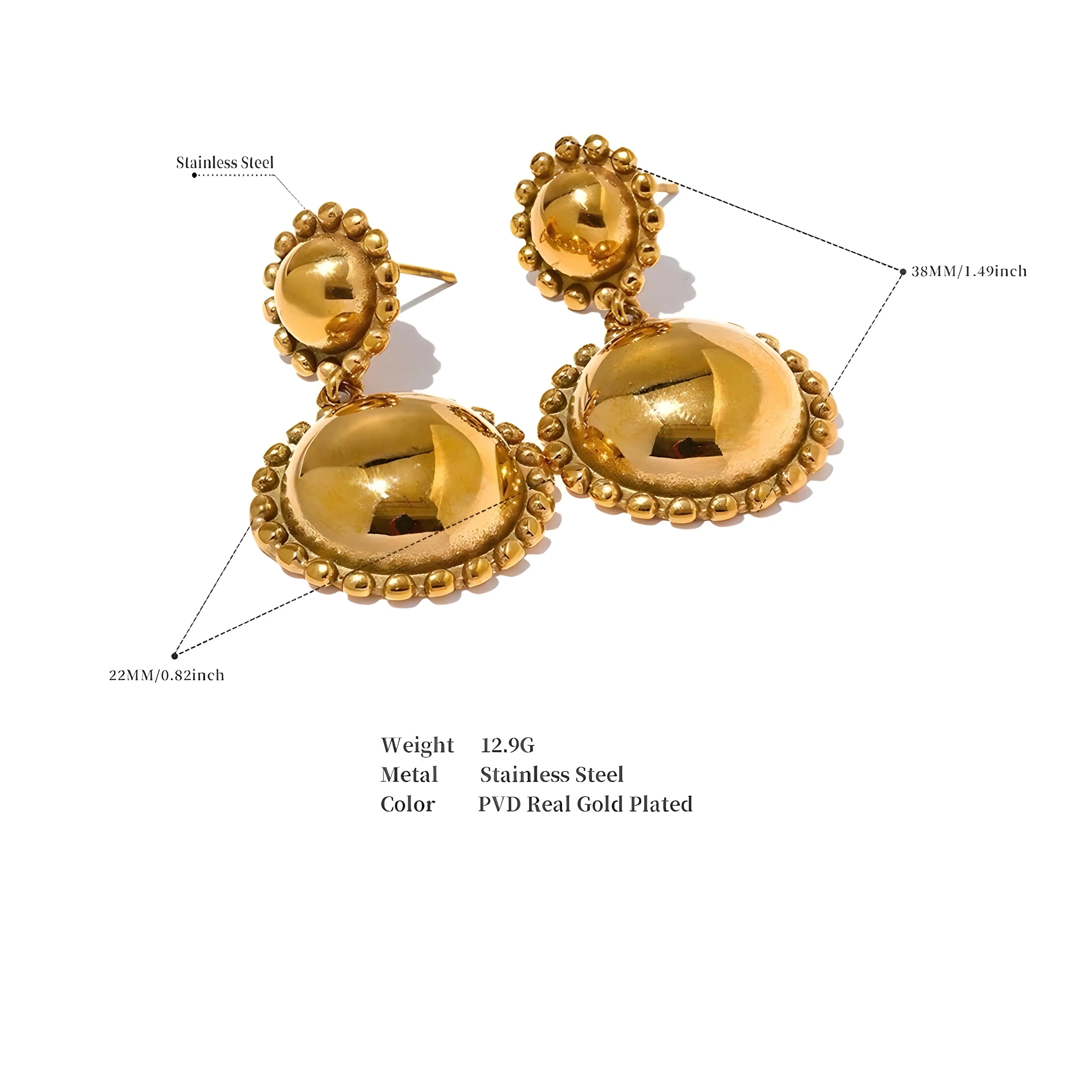 BEHI CARROL EARRINGS - GioielliperfettiAmz