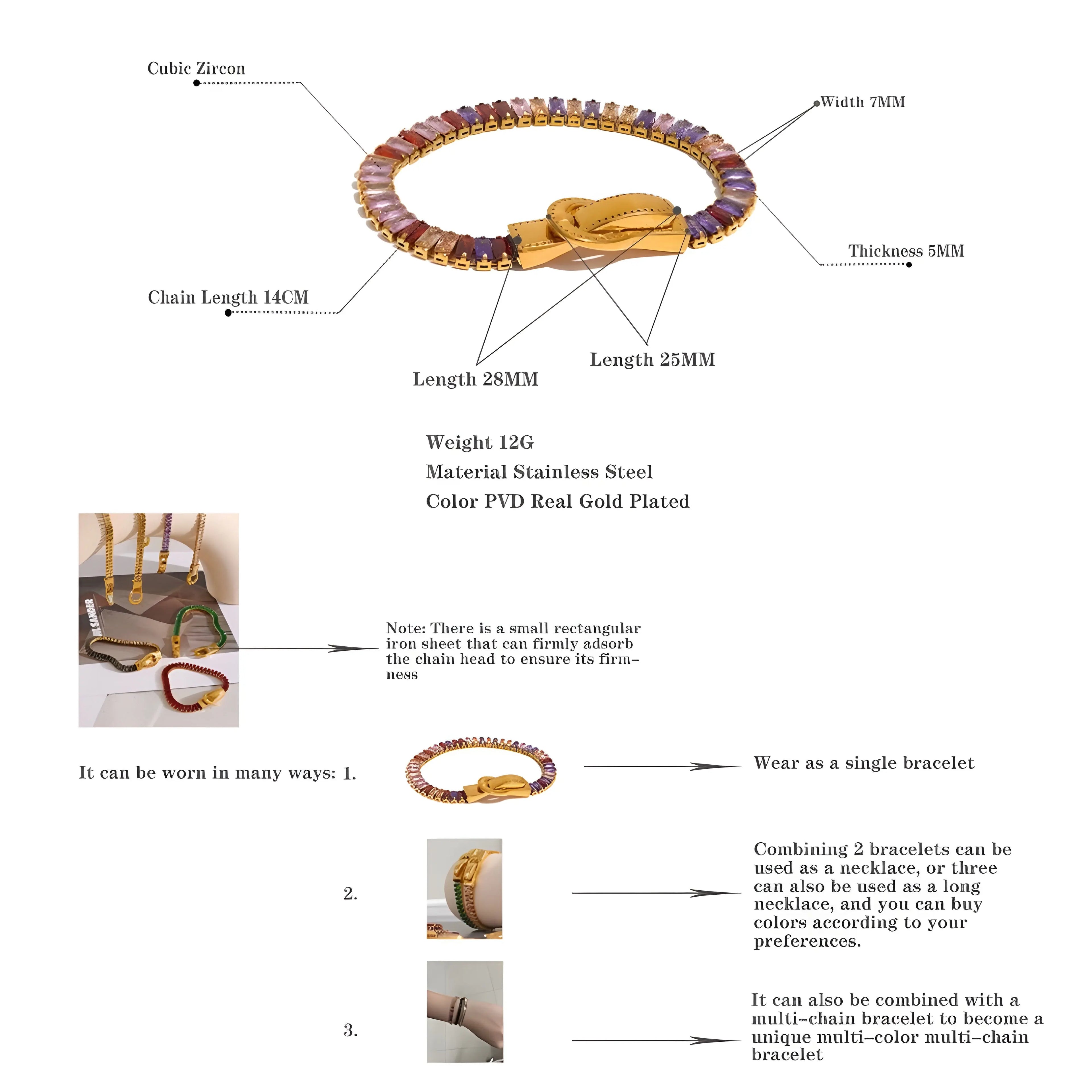 BEHI BEATRICE BRACELET - GioielliperfettiAmz