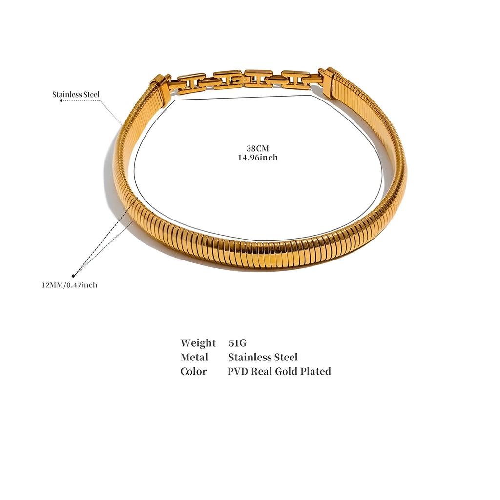 BEHI ALMOND CHOKER - GioielliperfettiAmz