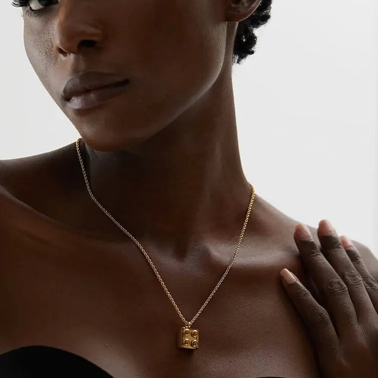 BEHI LEGO NECKLACE - GioielliperfettiAmz
