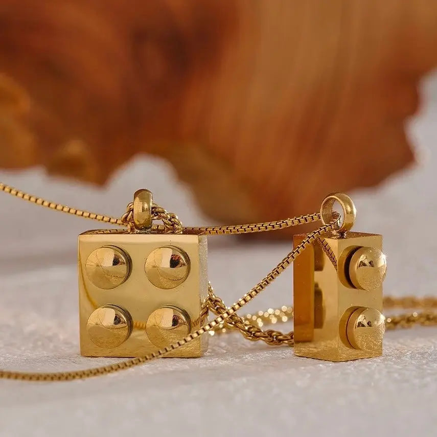 BEHI LEGO NECKLACE - GioielliperfettiAmz