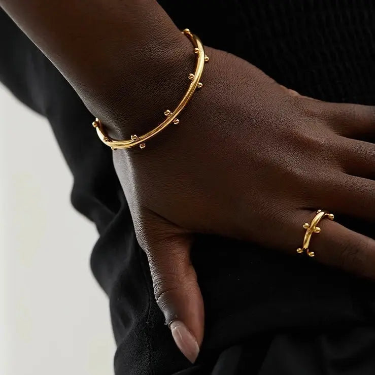 BEHI FLORELLE BRACELET & RING SET - GioielliperfettiAmz