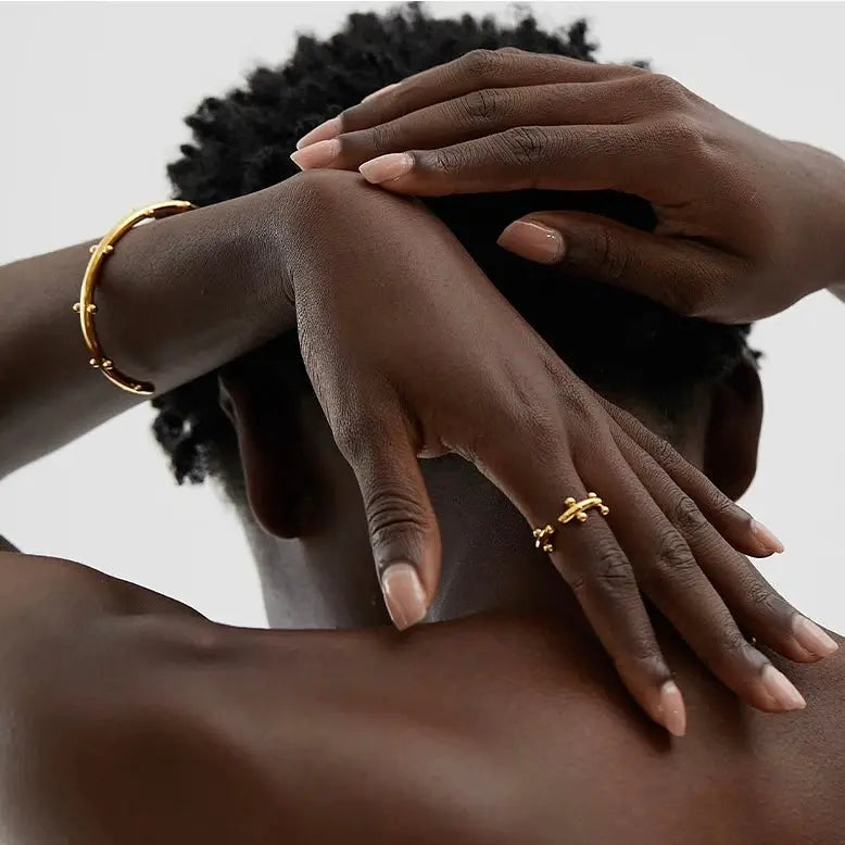 BEHI FLORELLE BRACELET & RING SET - GioielliperfettiAmz