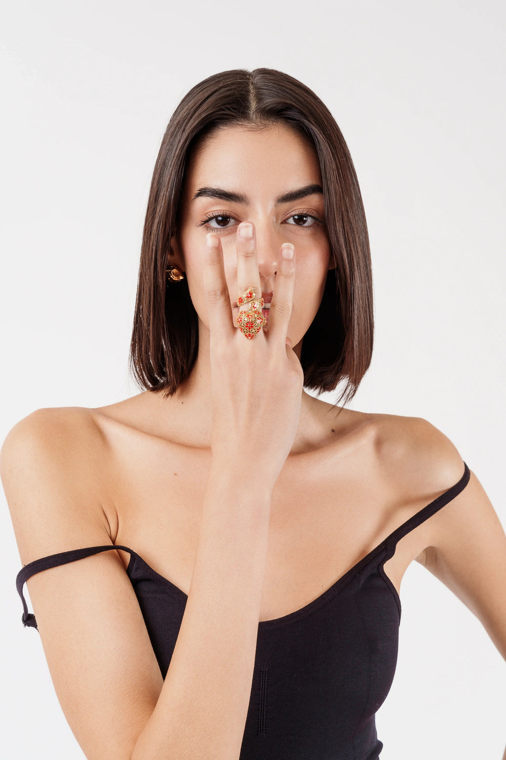 ANELLO IN ARGENTO REGOLABILE "DRAMA BABY" MINA MINA