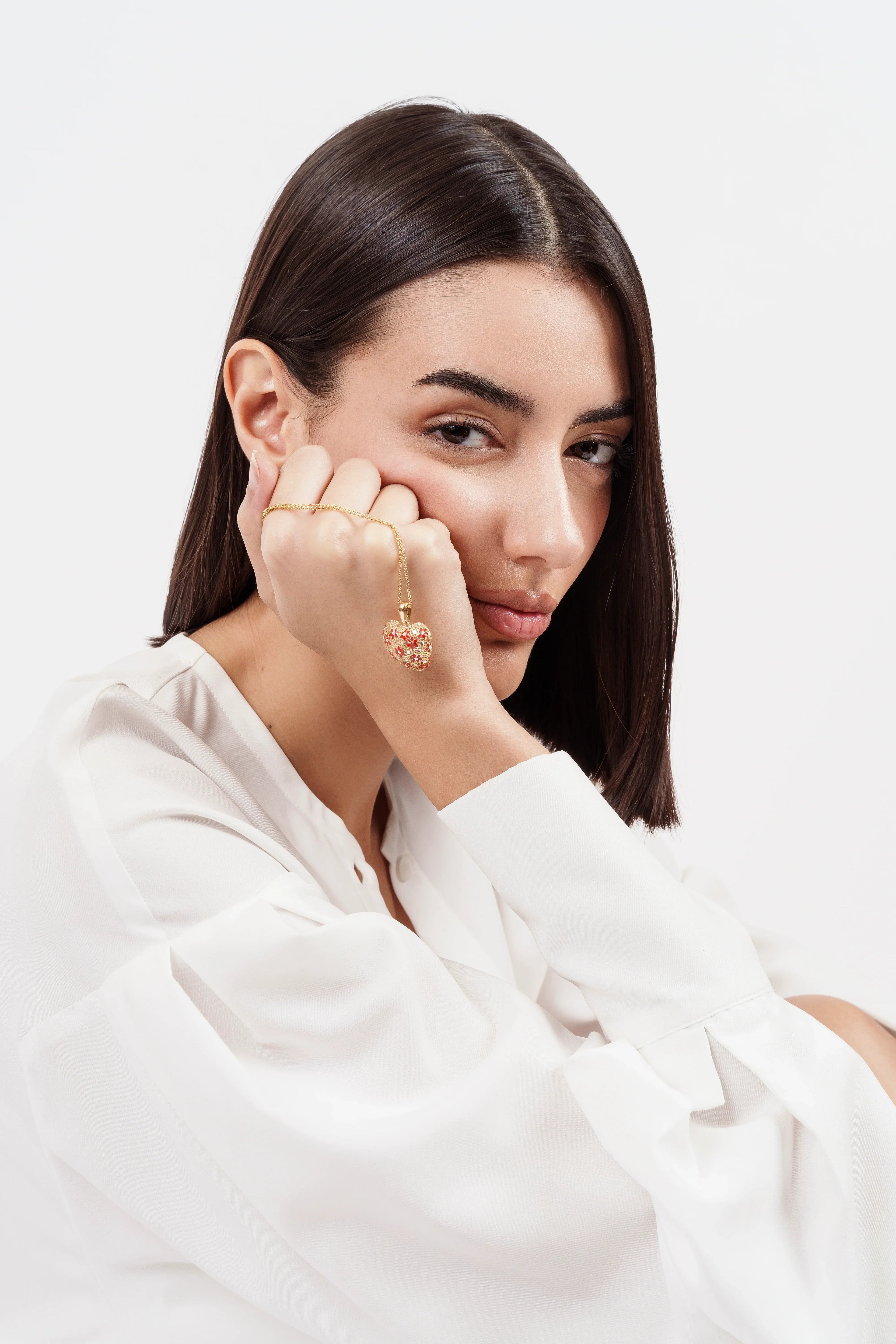 COLLANA CUORE IN ARGENTO "CUORE GROSSO" MINA MINA