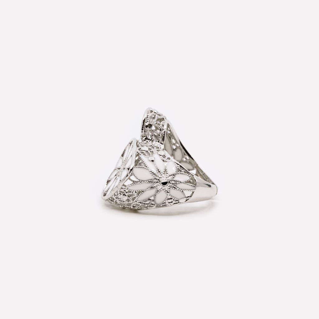 ANELLO DOUBLE HEART IN ARGENTO MINA MINA