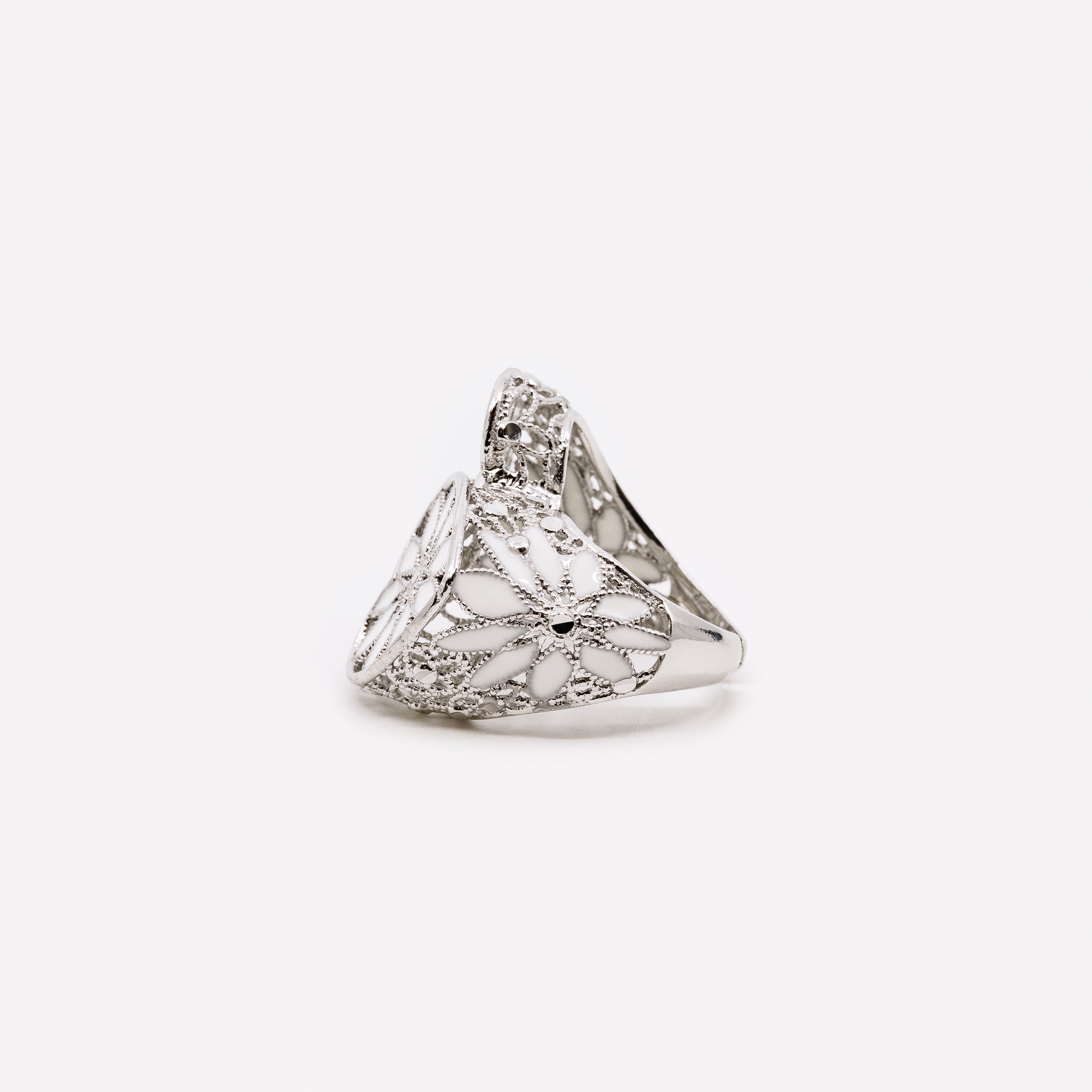 ANELLO DOUBLE HEART IN ARGENTO MINA MINA