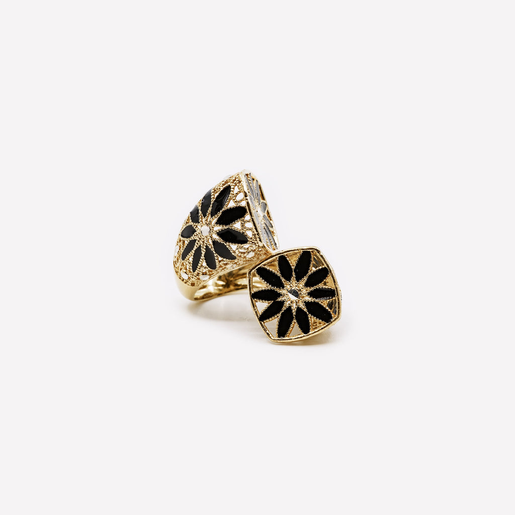 ANELLO REGOLABILE DAISY LARGE IN ARGENTO MINA MINA
