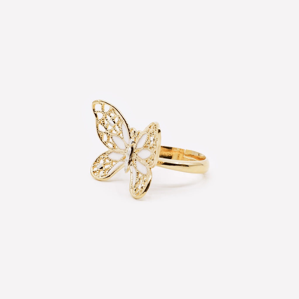 ANELLO FARFALLA REGOLABILE IN ARGENTO "JUST WING ME" MINA MINA