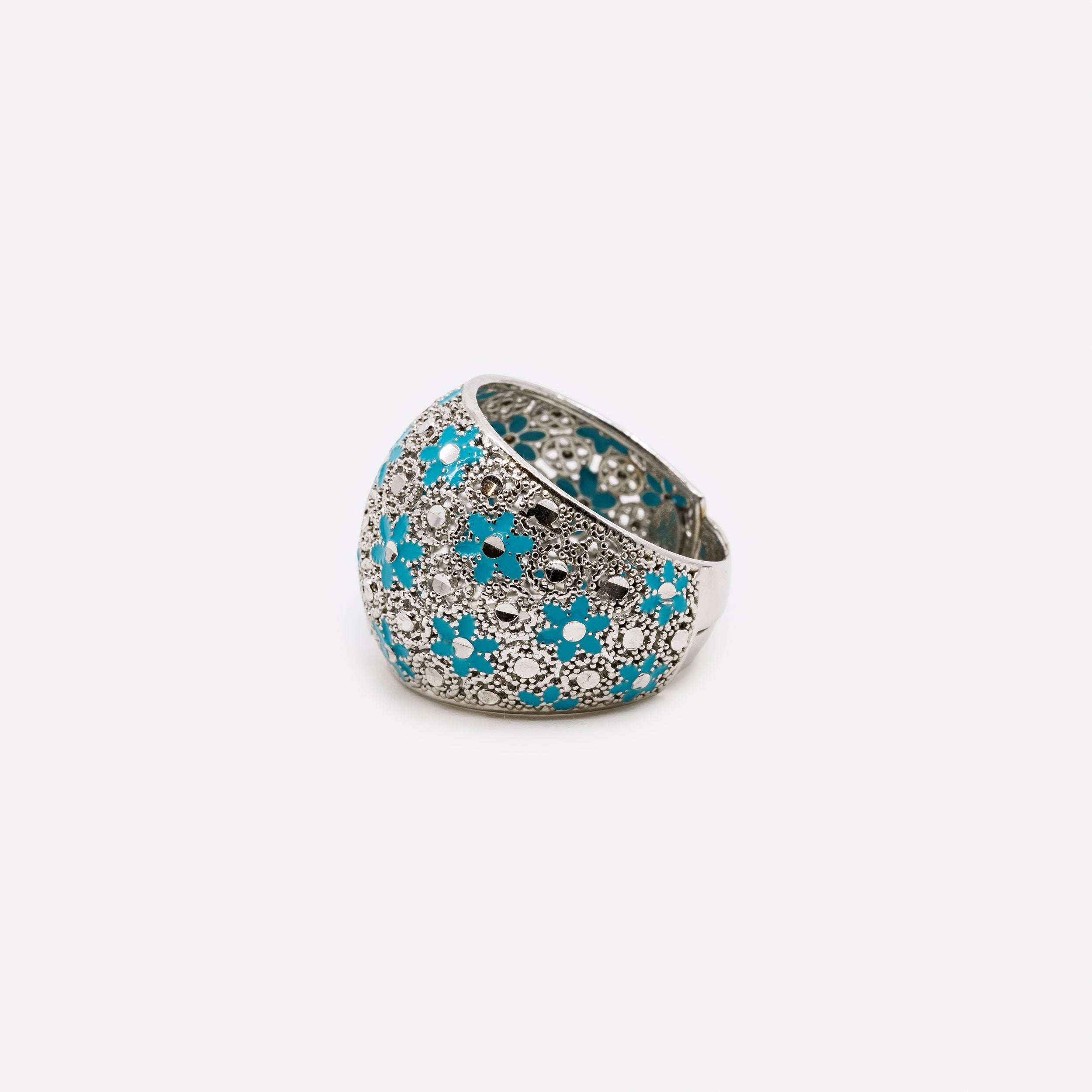 ANELLO IN ARGENTO "GOLD CRUSH" MINA MINA