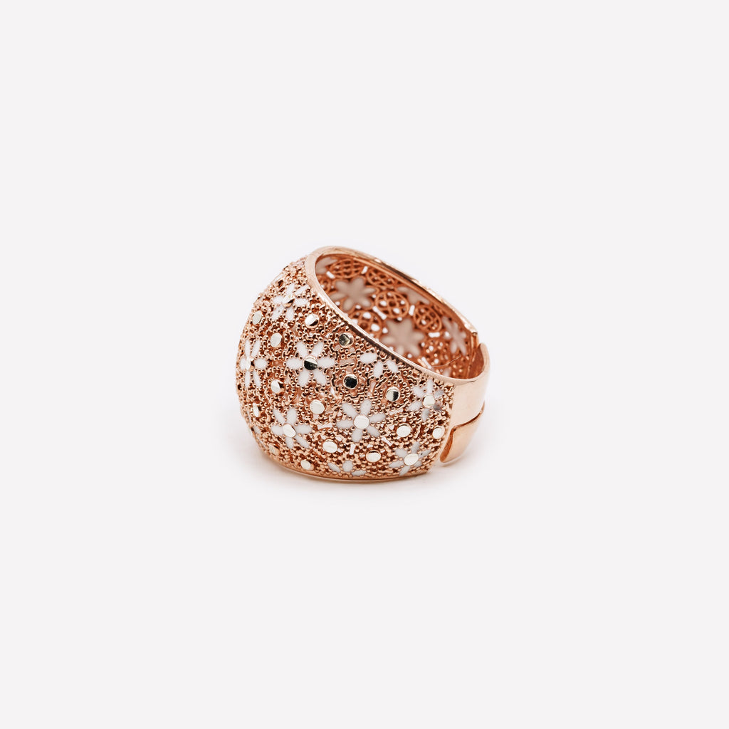 ANELLO IN ARGENTO "GOLD CRUSH" MINA MINA