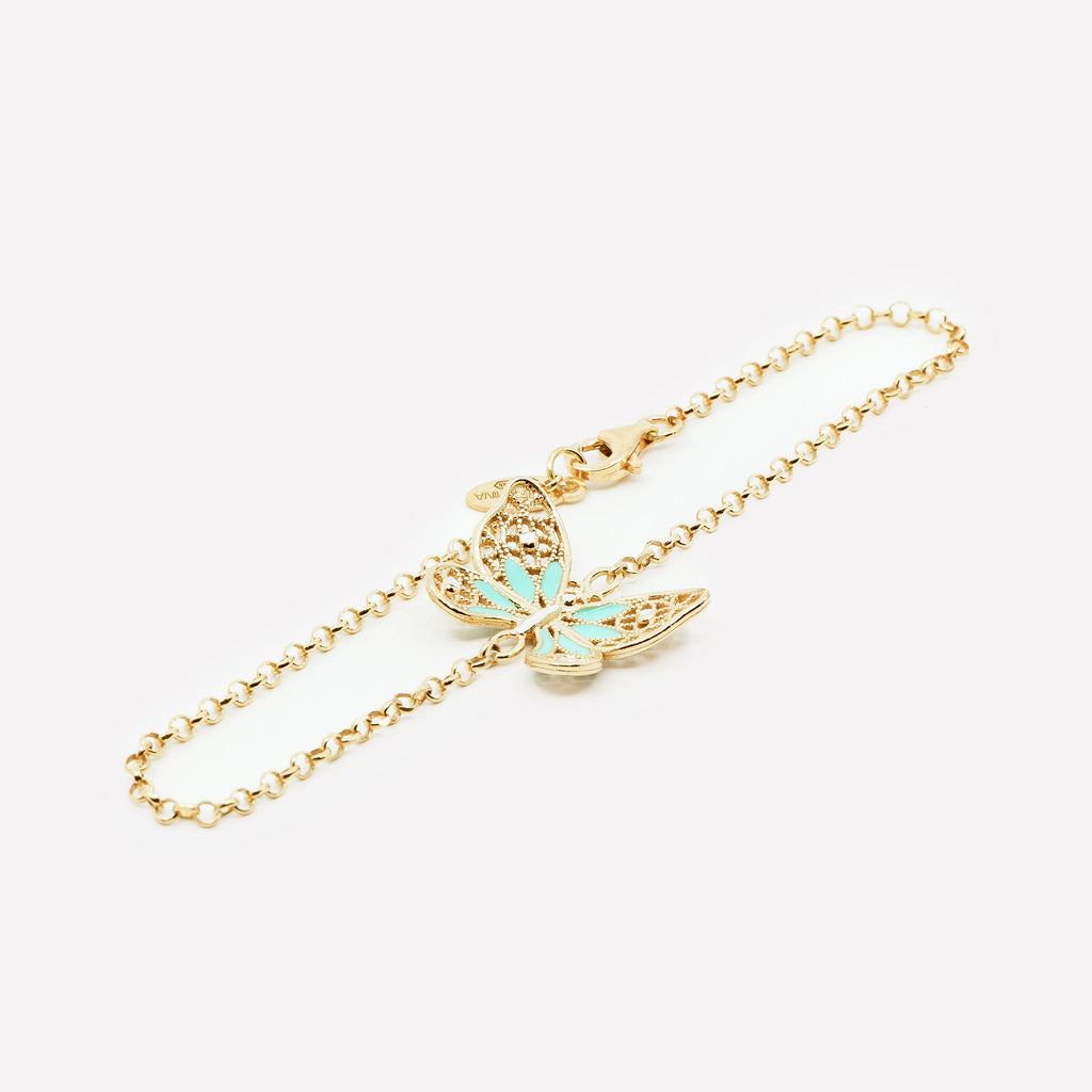 BRACCIALE BUTTERFLY IN ARGENTO MINA MINA